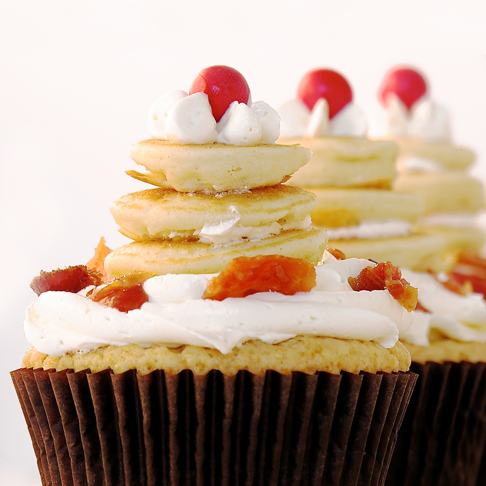 Pancake and Bacon Cupcakes