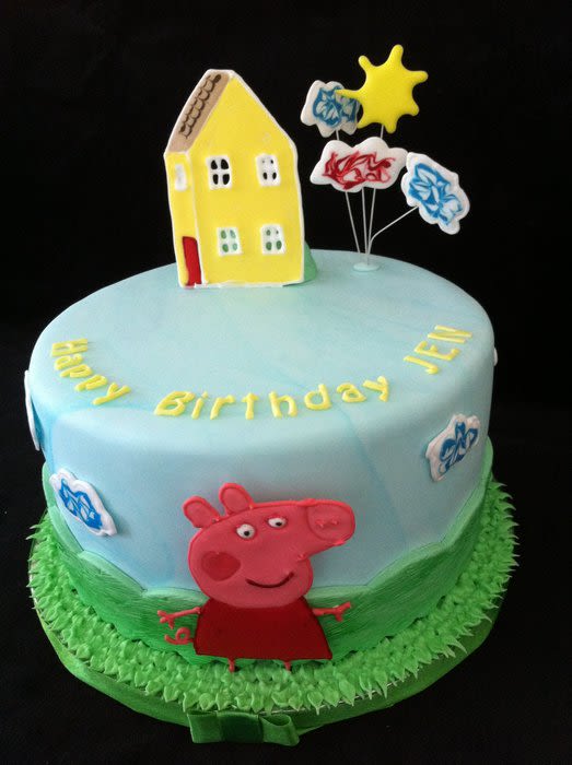 Peppa Pig Cake with Icing