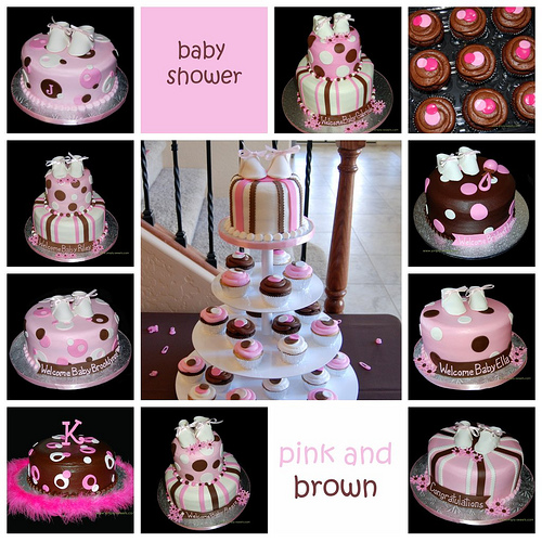 Pink and Brown Baby Shower Ideas