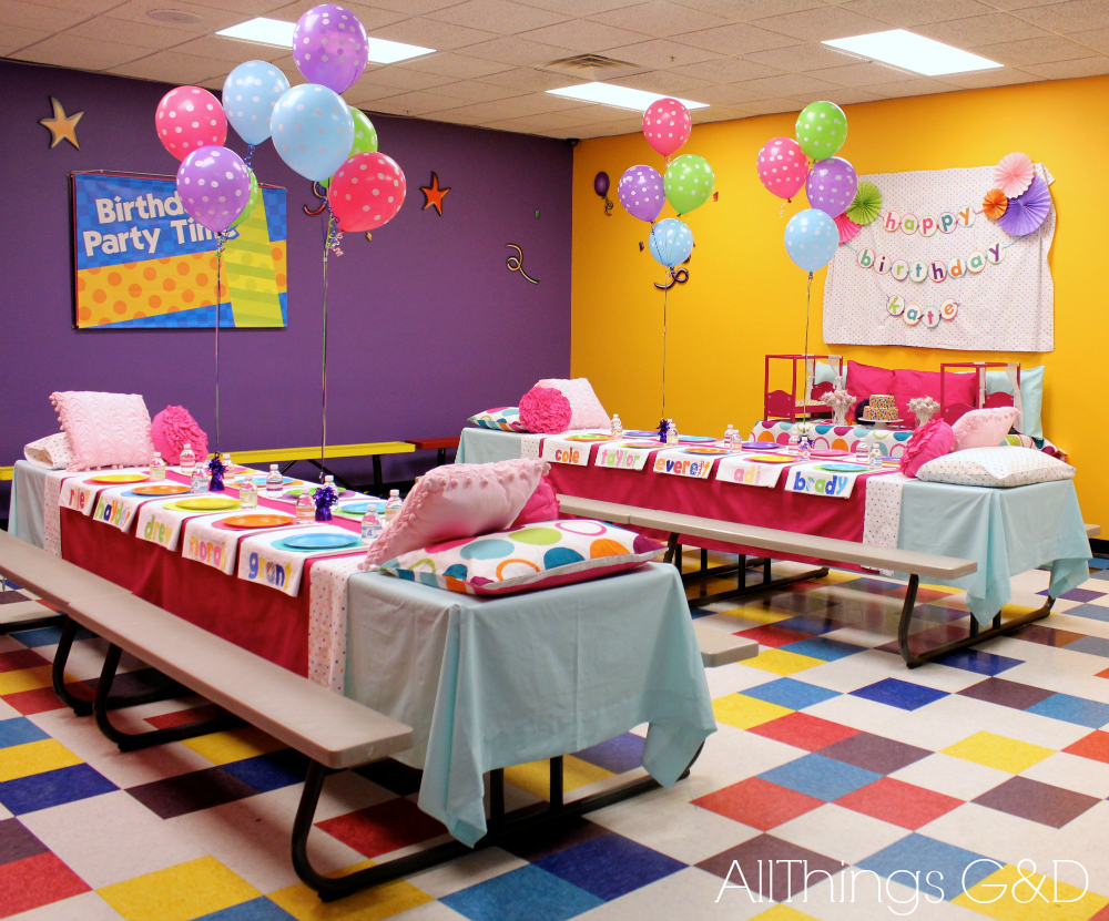 Pump It Up Birthday Party Room