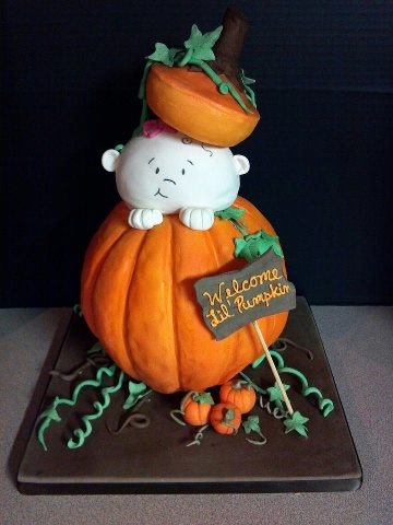 Pumpkin Baby Shower Cake