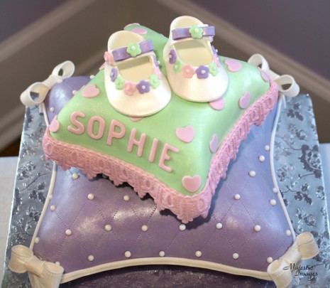 Purple Girl Baby Shower Cakes