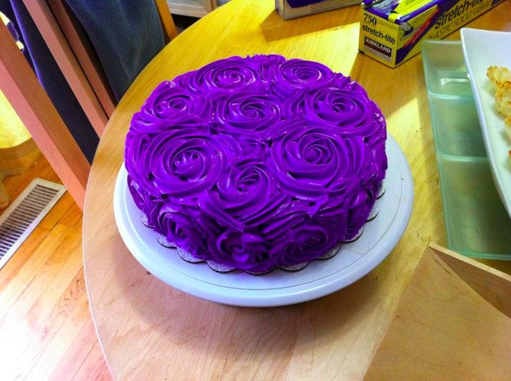 Purple Velvet Birthday Cake