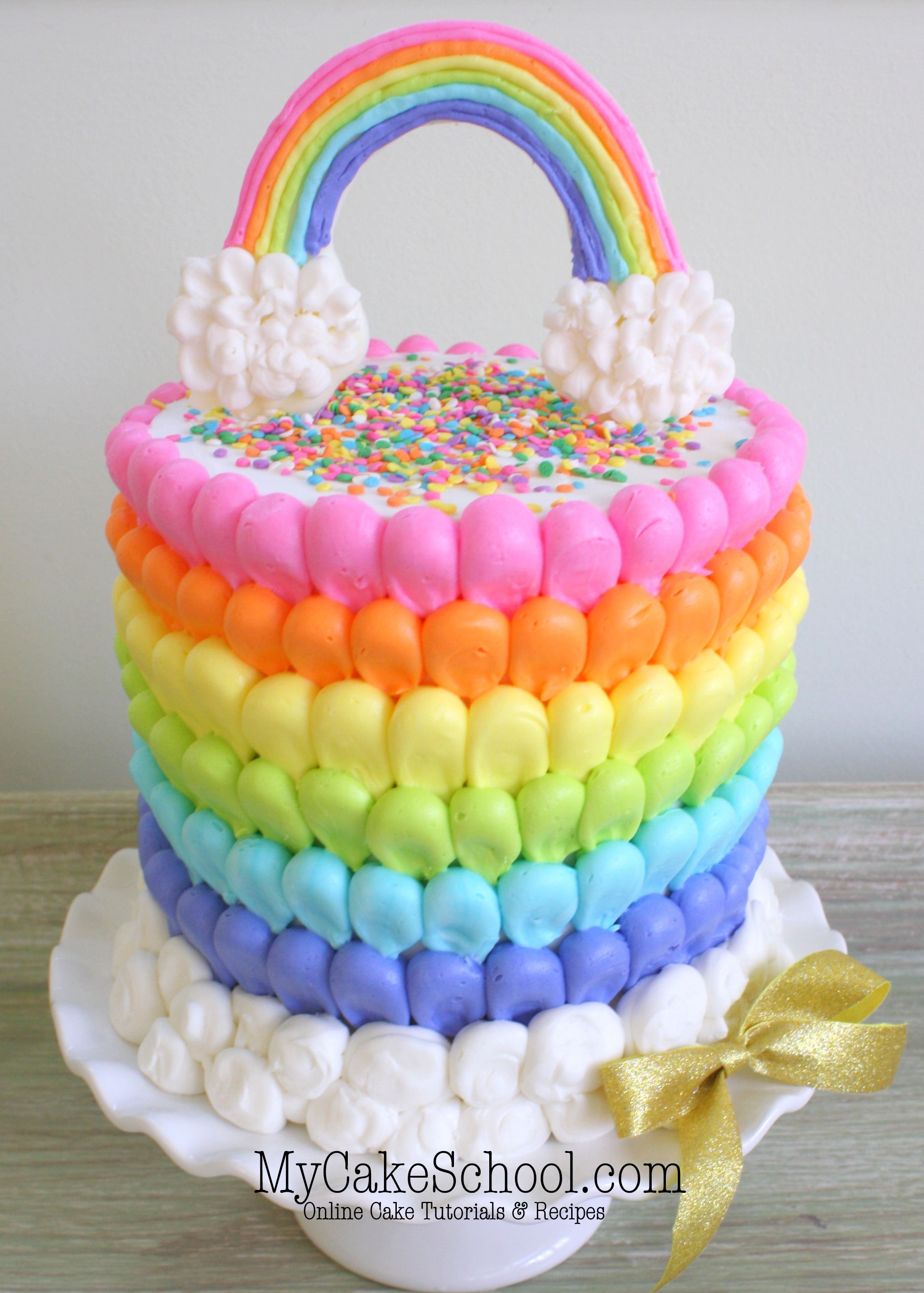 Rainbow Cake Decorating