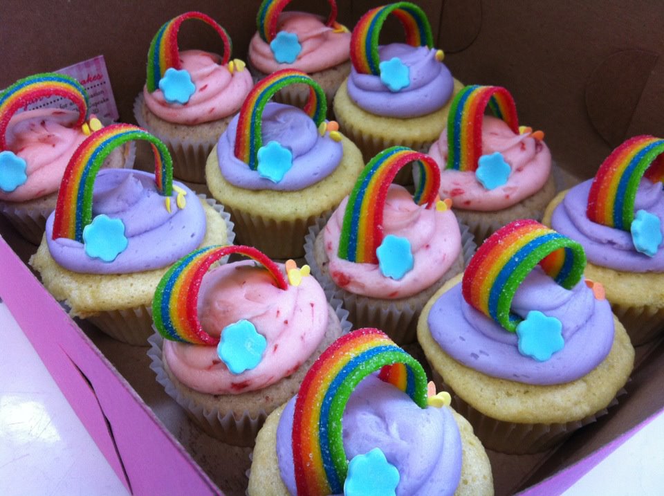 Rainbow Cupcakes