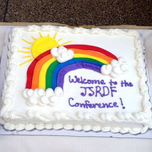 Rainbow Sheet Cake