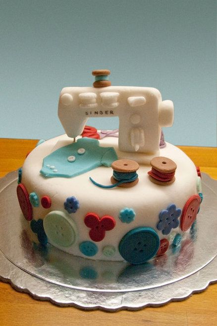 Sewing Machine Cake