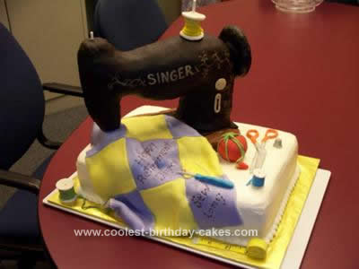 Sewing Machine Cake