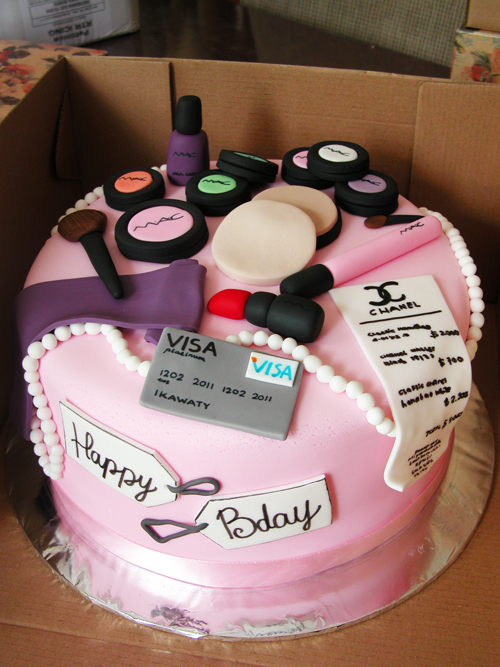 Shopping Theme Birthday Cake