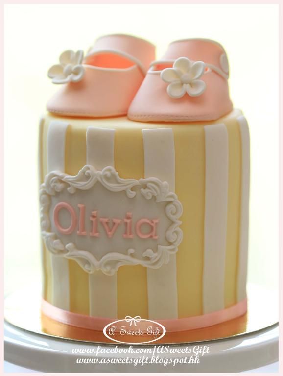 Simple Baby Shower Cake