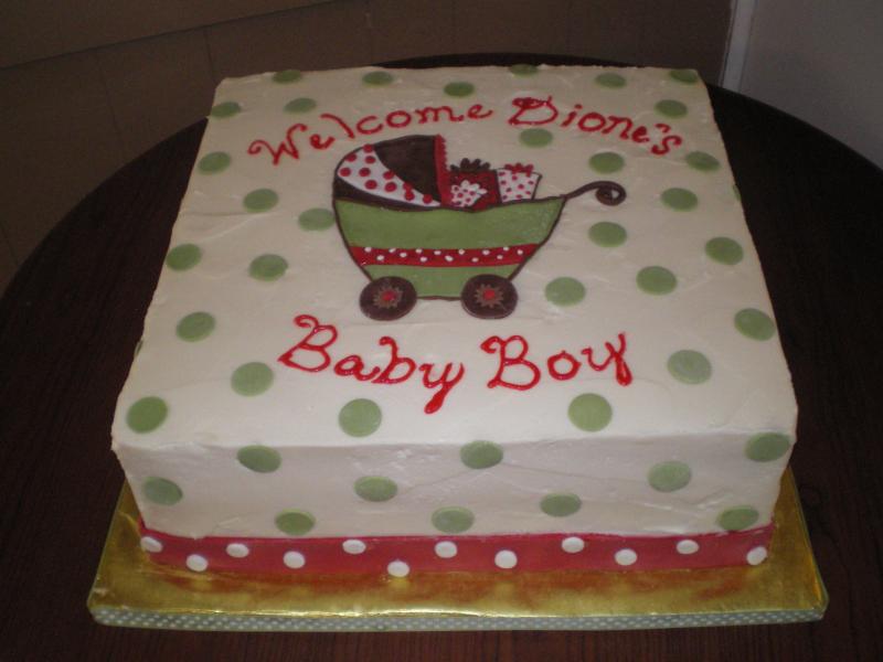 Simple Baby Shower Cake