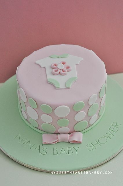 Simple Homemade Baby Shower Cakes for Girls