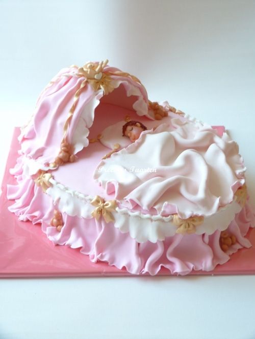 Sleeping Baby Shower Cake