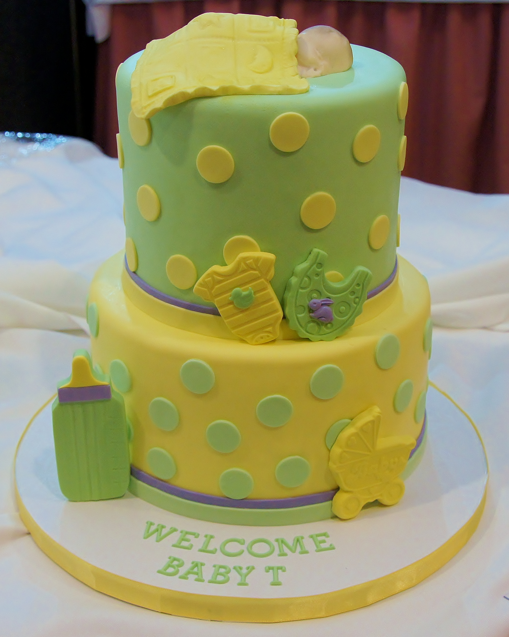 Sleeping Baby Shower Cake