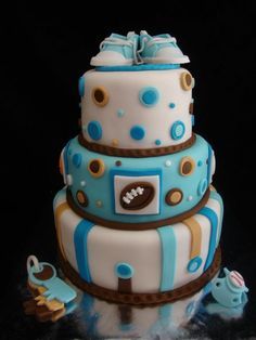 Sports Baby Shower Cake