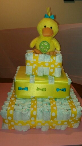 Square Diaper Cake