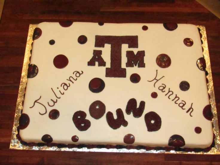 Texas A&M Bound Graduation Cakes