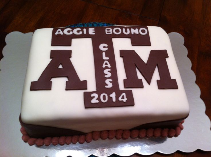 Texas A&M Graduation Cake Decorations