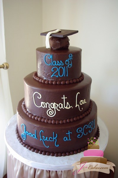 Tiered Graduation Cake