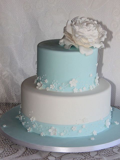 Tiffany Blue Wedding Cake