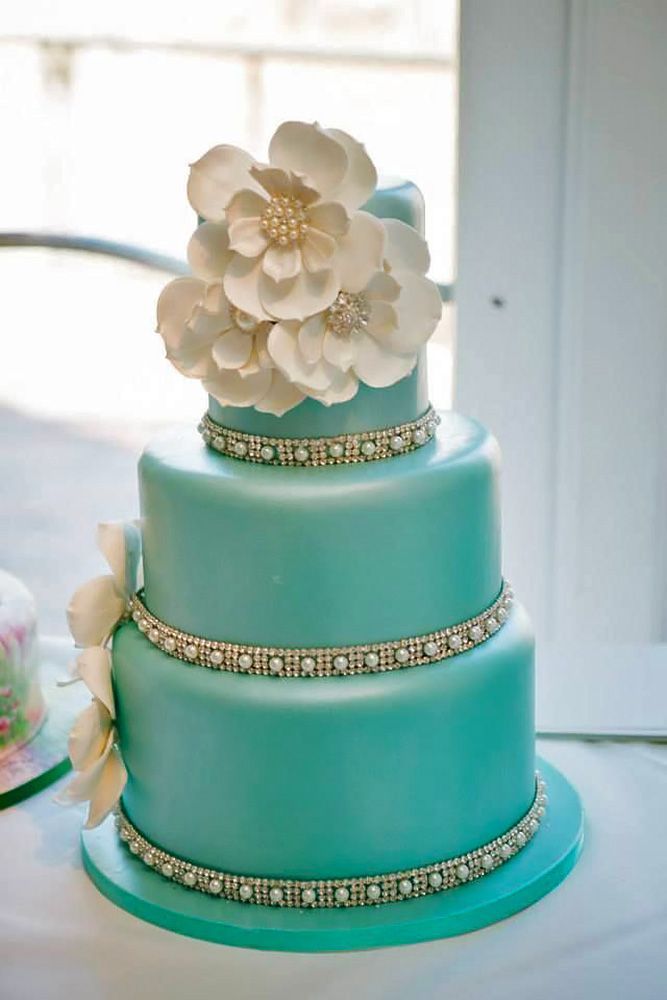 Tiffany Blue Wedding Cake