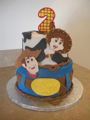 Toy Story Woody and Jessie Cake