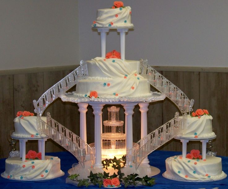 Wedding Cakes with Fountains.