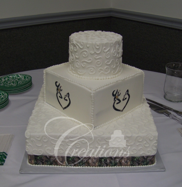 5 Browning Symbol Wedding Cakes Photo Camo With Browning Symbol