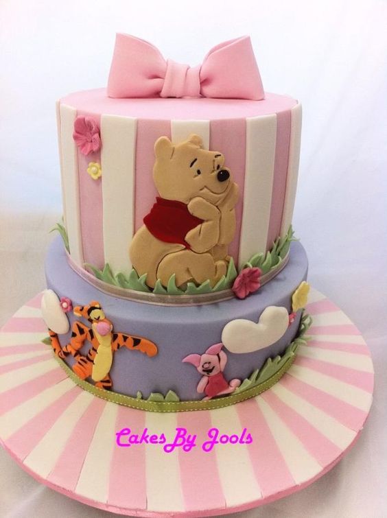 Winnie Pooh Baby Shower Cake