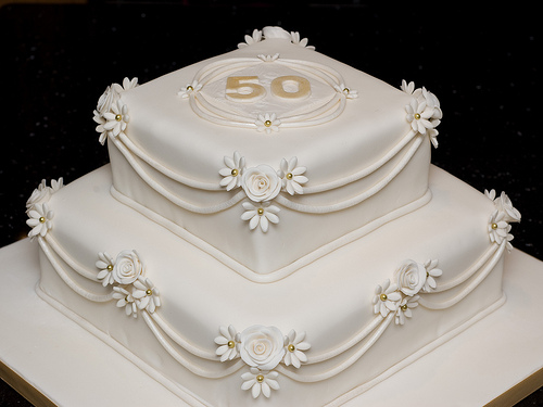 50th Wedding Anniversary Cake