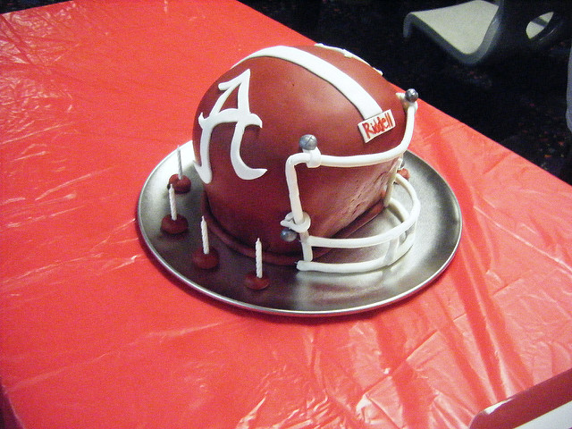 Alabama Football Helmet Cake