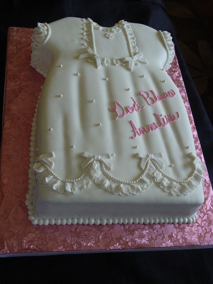 Baby Baptism Sheet Cake