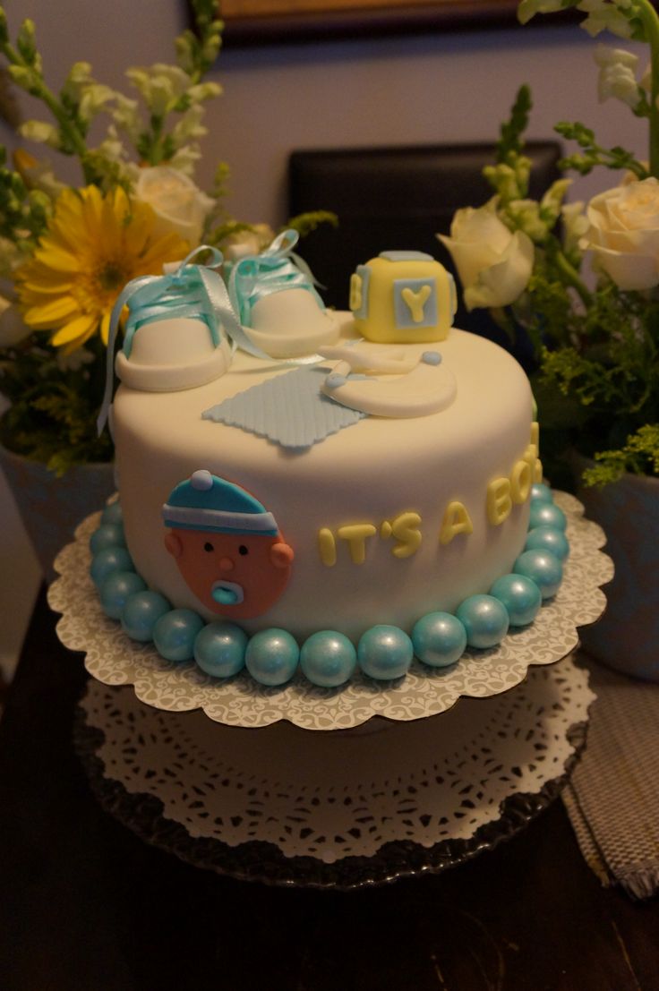 Baby Boy Shower Cake