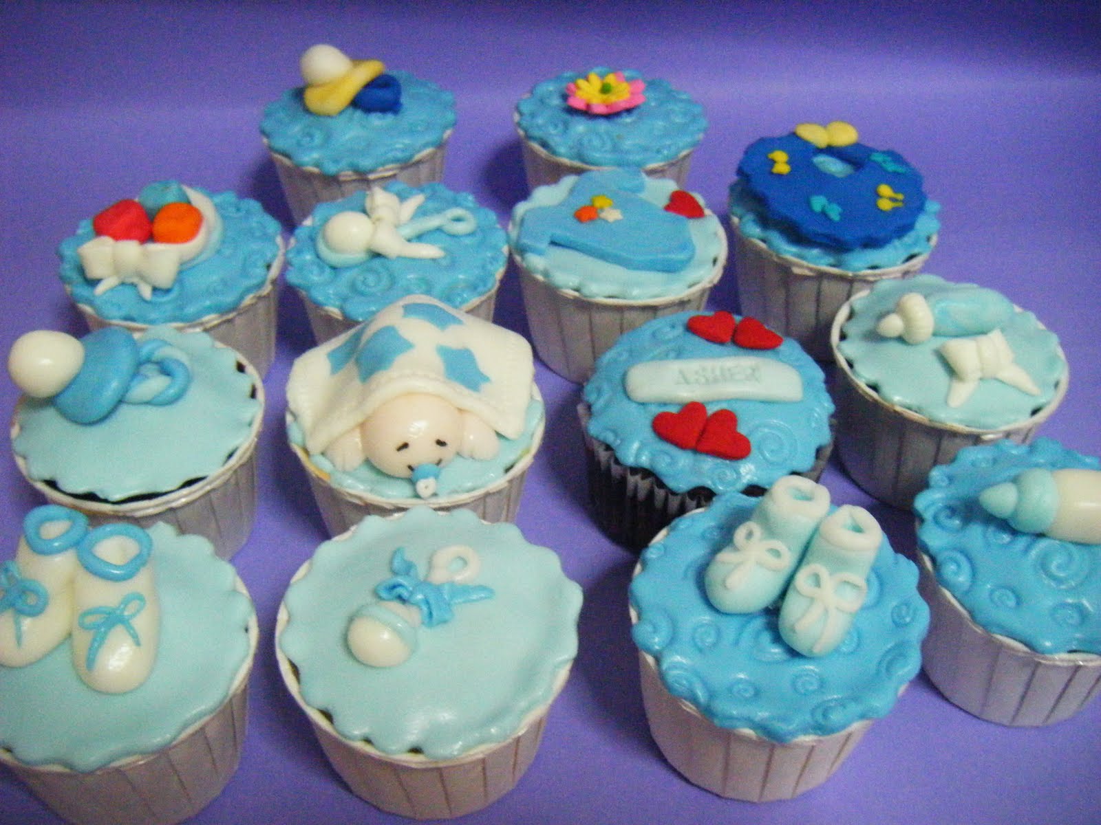 Baby Boy Shower Cupcakes