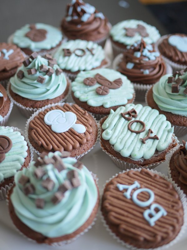 Baby Boy Shower Cupcakes