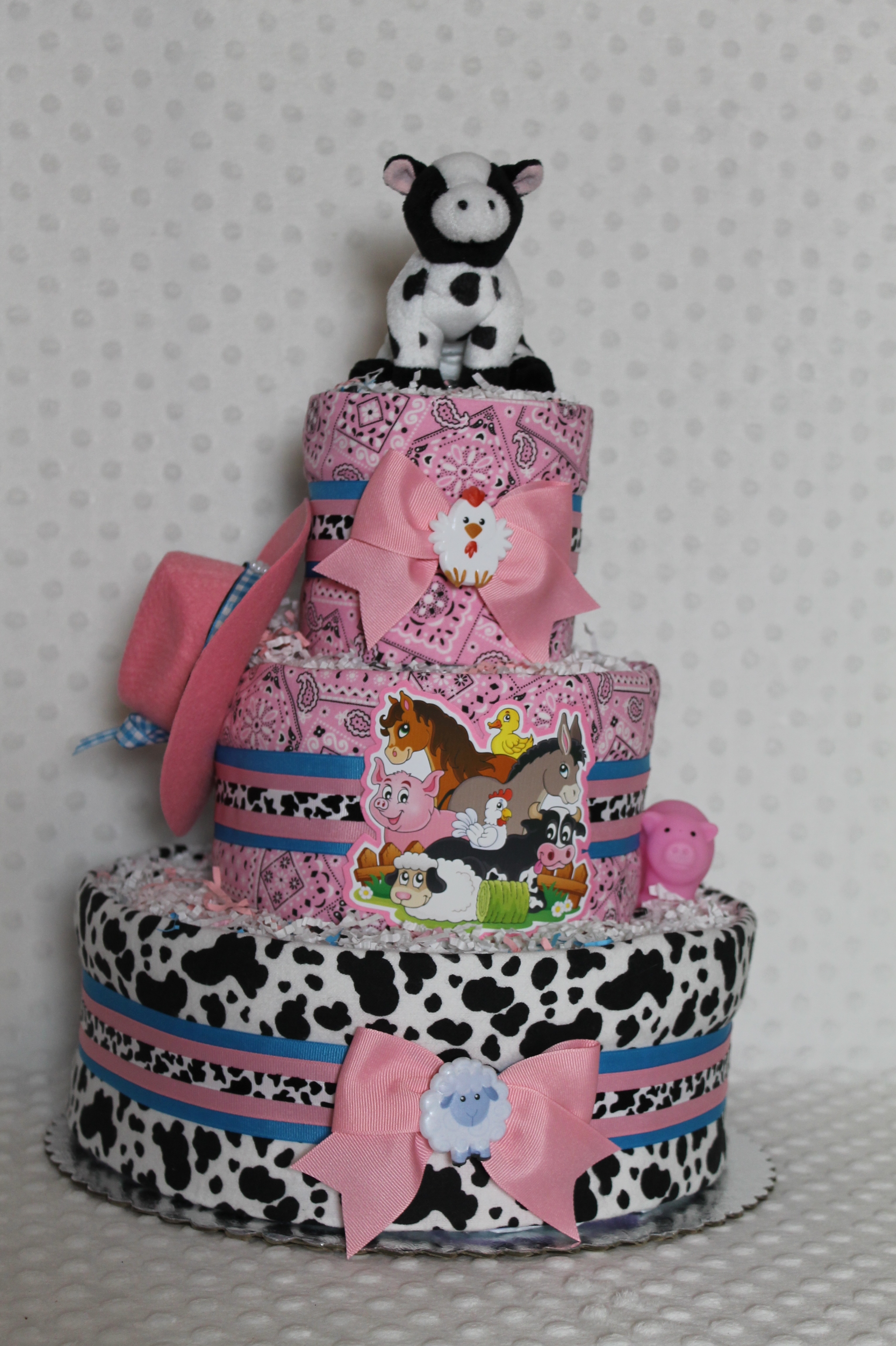 Baby Cowgirl Diaper Cake