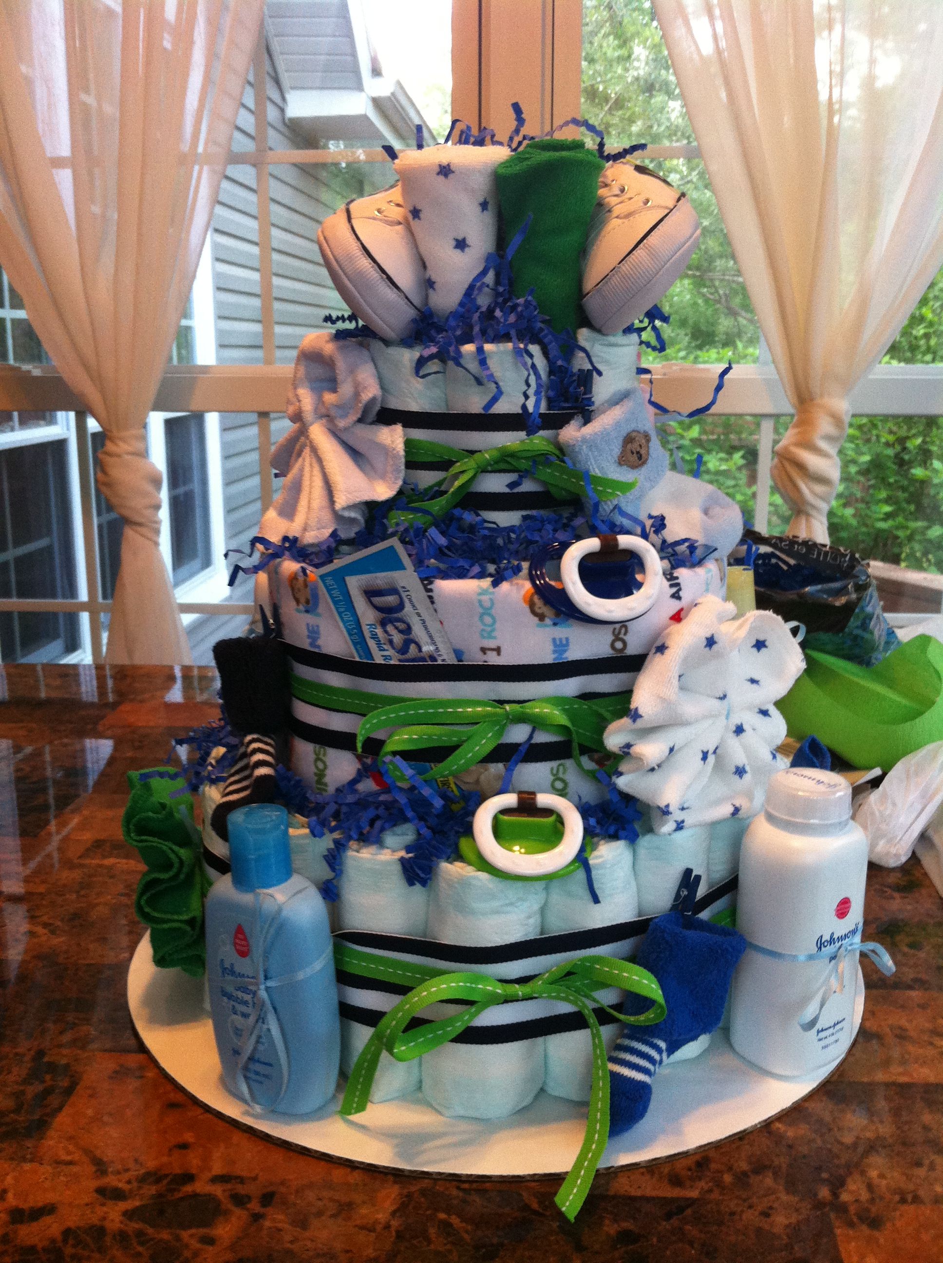 Baby Diaper Cake for Boy