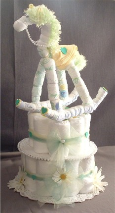 Baby Rocking Horse Diaper Cake