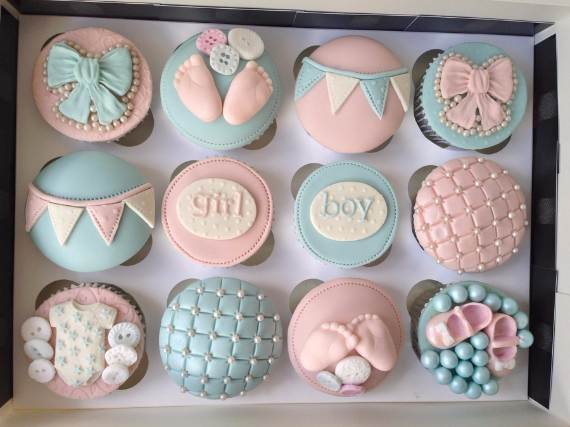 Baby Shower Cupcake Cake