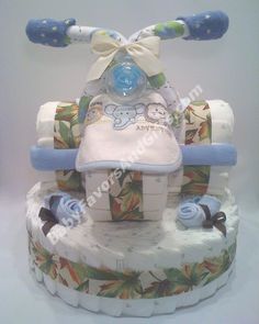 Baby Shower Tricycle Diaper Cake