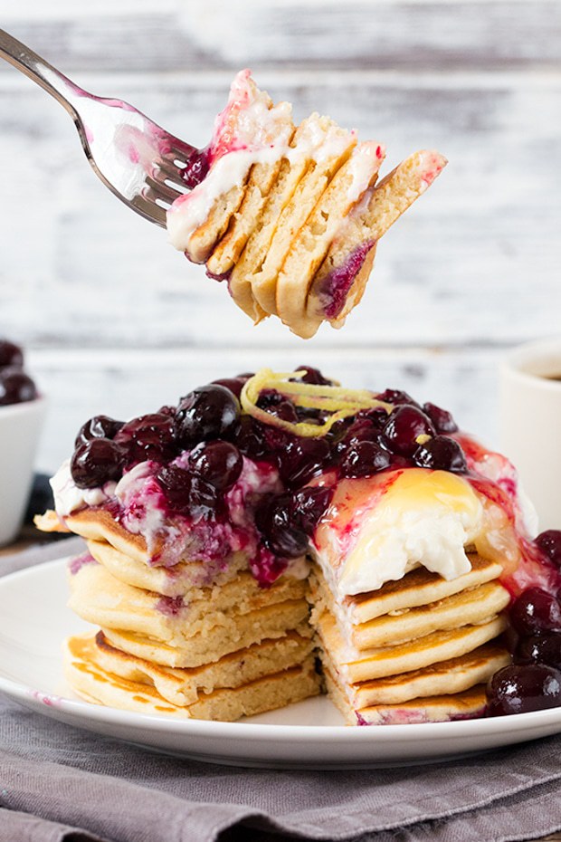 Blueberry Cheesecake Pancakes Recipe