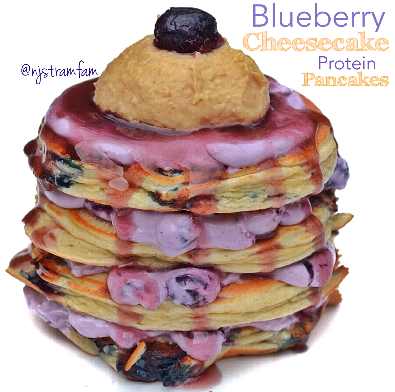 Blueberry Cheesecake Pancakes Recipe