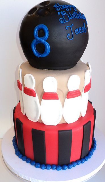 Bowling Birthday Cake