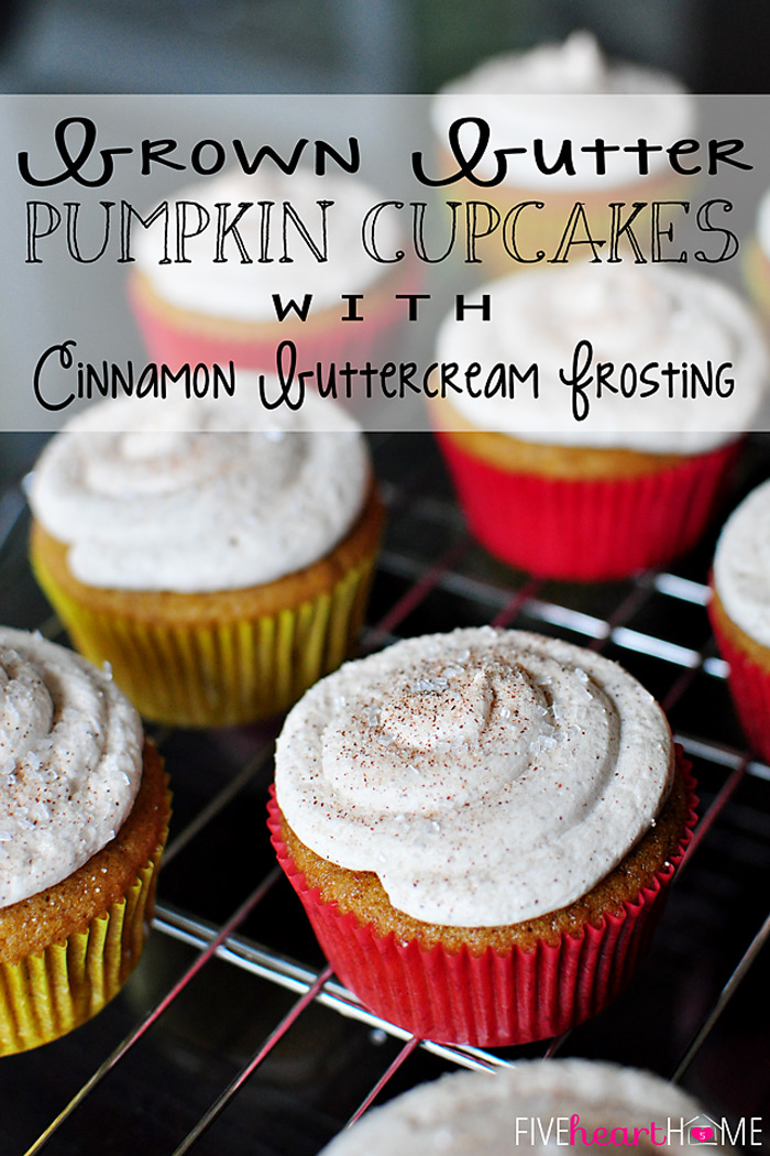 Brown Butter Pumpkin Cupcakes