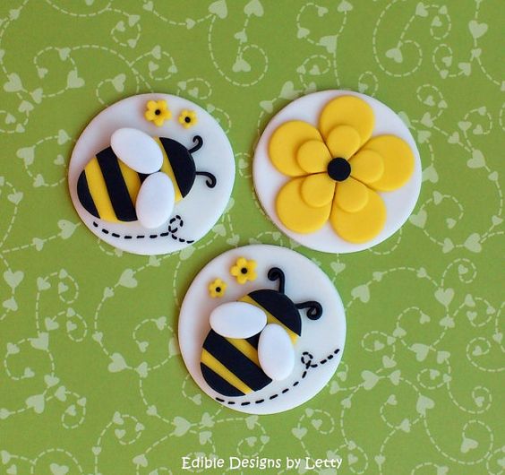 Bumble Bee Cupcake Toppers