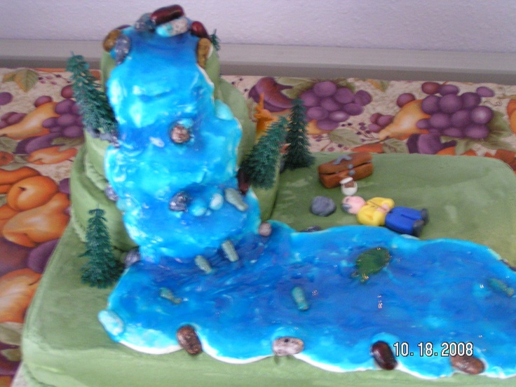 Cake with Waterfall