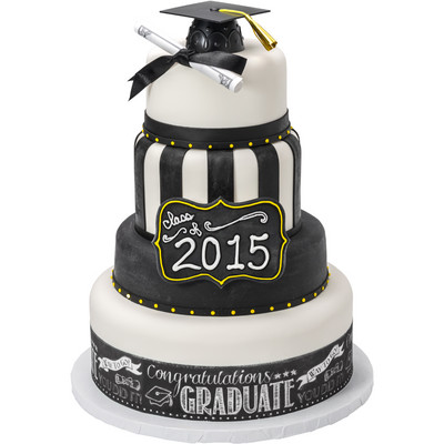 Chalkboard Graduation Cake