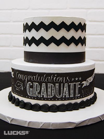 Chalkboard Graduation Sheet Cake