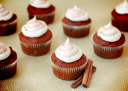 7 Photos of Pumpkin Cupcakes With Cinnamon Buttercream