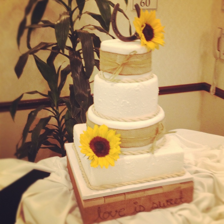 Country Themed Wedding Cake